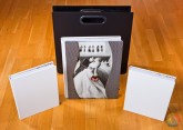 Paquete Album Boda 30x40,con 2 de Padrinos, piramidal plata y polipiel Blanca